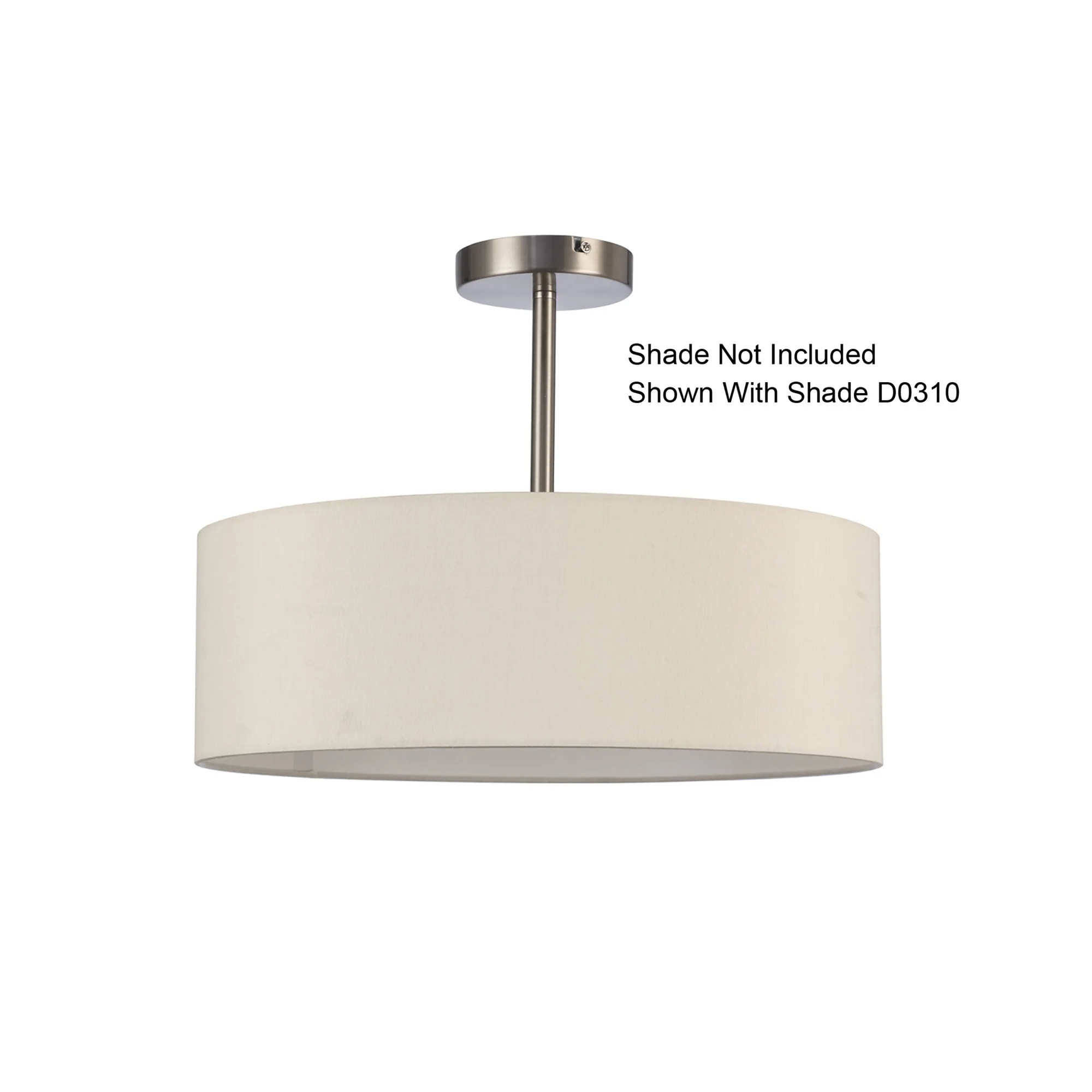 Baymont Semi Flush 3 Light Satin Nickel D0338  Deco Baymont SN